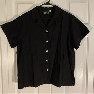 Bid Bud Press Pantry Button-up Shirt in Black size Large